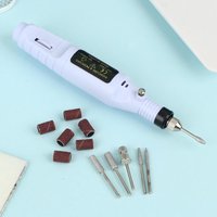 New Electric Nail Sander Drill Set Adjustable Speed Manicure Pedicure Tool Kit With 6 Bits For Acrylic Nails Gel Polish Removal