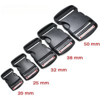 2PCS/Bag, 25~38mm, Double Adjustable Plastic Side Release Buckle, Soft Tactical Backpack Waist Belt, Backpack Strap, Belt Band