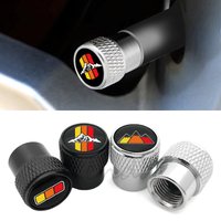 Car Wheel Tire Valve Stem Caps 3 Tri Colors Emblem Logo For Toyota TRD Tacoma Tundra 4Runner Highlander RAV4 Tyre Accessories