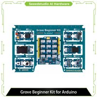 Grove Beginner Kit for Arduino,All-in-one Arduino UNO Compatible Board with 10 Sensors,12 Project with Free Course,STEAM Educate