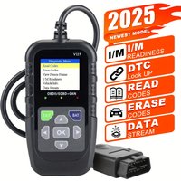 Obd2 Scanner Code Reader Car Diagnostic Tool Engine Fault Code Reader, Used to Clear Cel, with Real-Time Data/Freeze Frame/I/M Readiness, Suitable for All Obdii Protocol Cars