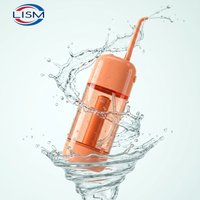 Manual Portable Water Flosser Ergonomic Handheld Air Flosser for Sensitive Gums Teeth Cleaning Travel Oral Irrigation System