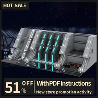 New 9696Pcs Famous Star Battle Movie Moc Hangar Six of The Finalizer Model Building Custom Puzzles Diy Creative Ideas Toys Gifts