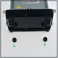 RCD510 Car Radio Knob Is Suitable A.B.Style Can Be Selected Black For VW Passat Tiguan Jetta 5ND035190B 5ND 035 190 B