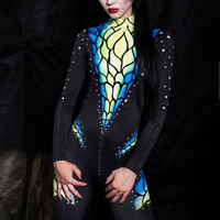 VIP FASHION Butterfly Cosplay Costume Woman Sexy Zentai Bodysuits 8% Spandex Jumpsuits Halloween Catsuit Party Outfit Clothes