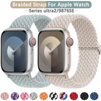 Braided Strap For Apple watch band 40mm 41mm 44mm 45mm 42mm 46mm 49mm bracelet iWatch series se 3 5 6 7 8 9 10 11 Ultra3 2 strap