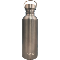 AliExpress leno Single Wall 304 Stainless Steel Drinking Bottle 350-2000ml Big Mouth Sports Water Flask with All Steel Lid Cycling Drinkware