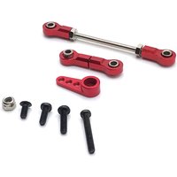 Front Steering Linkage 28T Servo Arm For WLtoys 1/28 284131 K969 K979 K989 K999 P929 P939 RC01 MINI-Q MINI-Z RC Car Metal Rod