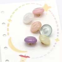 DOTOLLE 10Pcs 10/13/15mm Cute Colorful Shiny Pearl Buttons for Clothing Women Shirt Cardigan Dress DIY Crafts Sewing Supplies