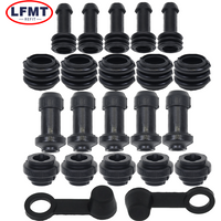 Motorcycle Disc Brake Lower Pump Bracket Rubber Sealing Sleeve Caliper Shock Absorption Anti-Rattle Offset Rubber Sleeve 2/5/10
