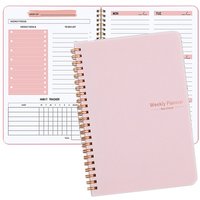 52 Week Coil Planner Kawaii English Schedule Weekly Planner Notepad Notebook 52 Sheets 104 Pages Paper Thickness 100GSM
