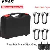 EJEAS FBIM 1200M Wireless Handsfree with FM RadioReferee Walkie Talkie Waterproof pack Referee Intercom charging data cable 4pcs