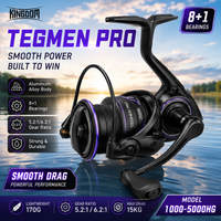 KINGDOM Tegmen Pro 1000 2000 3000 C2500s C2500shg 2500shg 3000mhg 4000 5000 Fishing Reel 5.2:1 6.2:1 15kg Max Drag Fishing Reel
