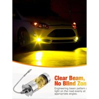 2 Pcs H3 Led Fog Light Bulbs Yellow 4300k 5000lm High Power Super Bright Led Bulb For Drl Fog Light Lamp Replacement H3 Lamp