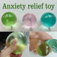Pink/Green Needoh Squishy Stress Ball Transparent Slow Rebound Squeeze Healing Aesthetic Sensory Fidget Toy for Kids and Adult
