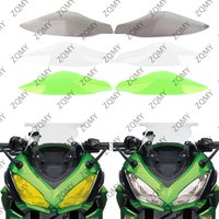 2Pcs Motorcycle Headlight Guard Shield Screen Lens Cover Protector For kawasaki Ninja1000 Z1000SX 2017 2018 2019 2020