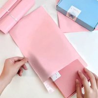 100 pink polyethylene mail bags, used for clothing, gift packaging, and transportation bags, self-adhesive express bags