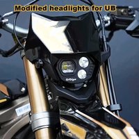 For Ultra bee Electric Dirt bike Modified Headlight Assembly UB Mod 12-24V headlights Non-destructive installation HeadLights
