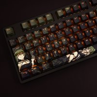 Ubel Keycap Cherry Profile Frieren: Beyond Journey's End Theme Anime Gaming Keycaps PBT Sublimation Translucent KeyCaps 108Keys