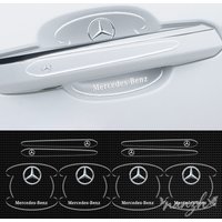8pc Car Transparent Car Door Handle Bowl Stickers For Mercedes Benz W176 W177 W204 W205 W212 W213 X156 X253 W117 Accessories