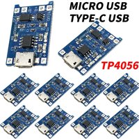 TP4056 5V 1A Type-c/Mini USB/Micro USB 18650 Lithium Battery Charger Module Board Charger Module with Protection Dual Functions