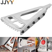 Multifunctional Beer Can Opener Cola Cans Bottle Opener Fish Scale Scraper Non-Slip Beer Beverage Cola Wine Utensils Home Tool