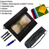 MaxRenard Puzzle Mat and Plates for Jigsaw Up to 1500, 1000, 500 Pieces Large Portable Table Saver Mats Puzzle Keeper