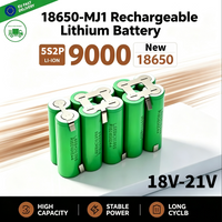 LIDIKALA 5S2P 18V-21V MJ1 Lithium-Akku-Pack 9000mAh 18650 Wiederaufladbarer Li-Ionen-Akku mit integriertem BMS für Elektroschrauber, Akku-Bohrmaschine, Elektrowerkzeug-Zubehör
