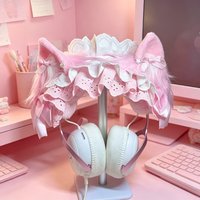 Cute Headphone Headband for Sony Xm4/5/6 for Airpods Max Cat Ear Earphone Accessory Handmade Headphone Decoration Custom Gift