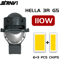 SANVI SV01 Bi Led Projector Lenses 3.0 for Hella 3R G5 Headlight H1 H4 LED H7 9005 9006 Lamps Retrofit 12V Car Led Lights