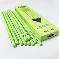 10Pcs/set NEW Green Pole Black Wood Graphite HB Black Lead Pencil Set Office Writing Pencil Cute Pencils Gift Stationery