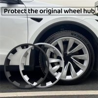 4x Cache-roues de 20 pouces pour Tesla Model Y Juniper 2025 – Protection de jante ABS anti-rayures