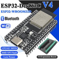 ESP-32 Development Board with GPIO Expansion Board Kit ESP32-32D CP2102 ESP32-DevKitC BT Wifi Module USB Type-C 38PIN
