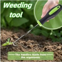 AliExpress NONE Heavy-Duty Weed Puller Tool - Ergonomic Root Remover for Lawn, Patio Gravel, Effortless Manual Weeding Tool with Non-Slip Grip