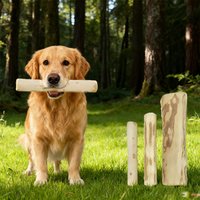1 PC Natural Coffee Wood Dog Chew Stick Durable Dental Teeth Cleaning Molar Toy for Pet Small Large Dogs Stress Relief Teething