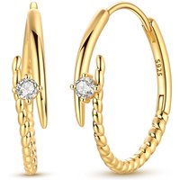 925 Sterling Silver Earrings Women Zirconium Gold Patchwork Drop Earring For Anniversary Wedding Jewelry Gifts