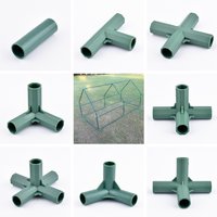 2-20Pcs Garden Greenhouse Frame Pipe Fitting Connectors Plant Flower Stake Fencing Joints Home ID 16mm 3-way 4-way 2-way 5-way