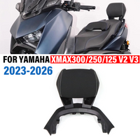 Motorcycle Backrest FOR YAMAHA XMAX300 X-MAX 300 250 125 V2 V3 2023-2026 Passenger Rear Backrest Tailstock Back Rest Cushion Pad