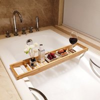 Bathtub rack bamboo - bathroom multi-function bathtub rack bathroom bathtub spa bath rack