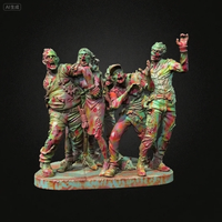 Overall heights 38mm 50mm 75mm Resin model kit zombie group colorless self-assembly TD-7355/3D
