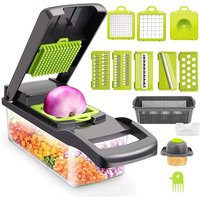 Vegetable Chopper Cutter Mandoline Slicer Cheese Grater - Food Onion Salad Veggie Chopper with Container - Kitchen Tools Gadgets