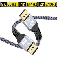 8K Displayport Cable DP1.4 2K 240Hz 8K 60Hz Audio Cable For PC Laptop TV Box Projector PS4 Monitor Video Game Display Port Cord