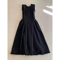 Winter new black sequin embroidered line long party dress elegant waist cinching and slim fit hollow out evening gown