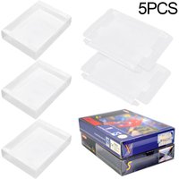 5 Clear Case Sleeve Protector for Nintendo N64/SNES Games Cartridge Box Protector(Set of 5)