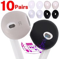 Silicone Eartips for AirPods 1/2 Replacement Ultra Thin Rubber Earbuds Ear Tips for Apple AirPods 1 & 2 Anti-Slip Earphone Cover
