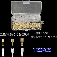 M3/M4/M5/M6/M8/M10 Ring Lugs Eyes Copper Crimp Terminals Cable Lug Wire Connector Non-insulated Assortment Kit