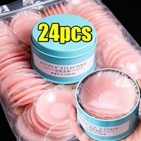 12pc/box Women Breast Petals Lift Nipple Cover Invisible Petal Adhesive Strapless Backless Stick on Bra Silicone Breast Stickers