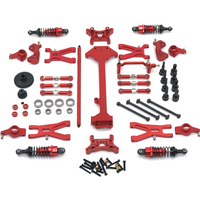Metal Upgrade Swing Arm Steering Cup Linkage Shock Absorber Kit WLtoys 1/18 A959 A949 A969 A979 K929 RC Car Parts