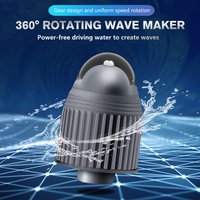 C Wave Maker Rotary Pump Head Aquarium Fish Tank Oxygenation Wave Maker 360° Automatic Rotating And Wave Making For Aquarium