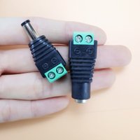 12V DC Power Connector Plug Jack Male Female Socket Barrel 2.1mm x 5.5mm Adapter for CCTV Camera LED Strip Supply Terminal